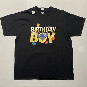 NEW Size XL Mens Port & Company Disney Short Sleeve Lilo & Stitch TShirt Cotton